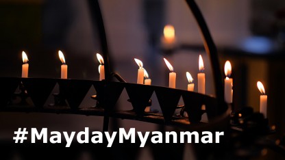Befolkningen lider i Myanmar - Tænd et lys i mørket