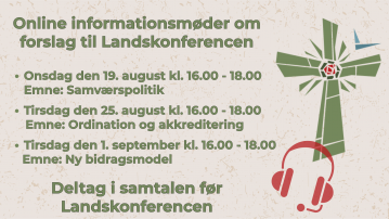 Deltag i online informationsmøder om forslag til Landskonferencen