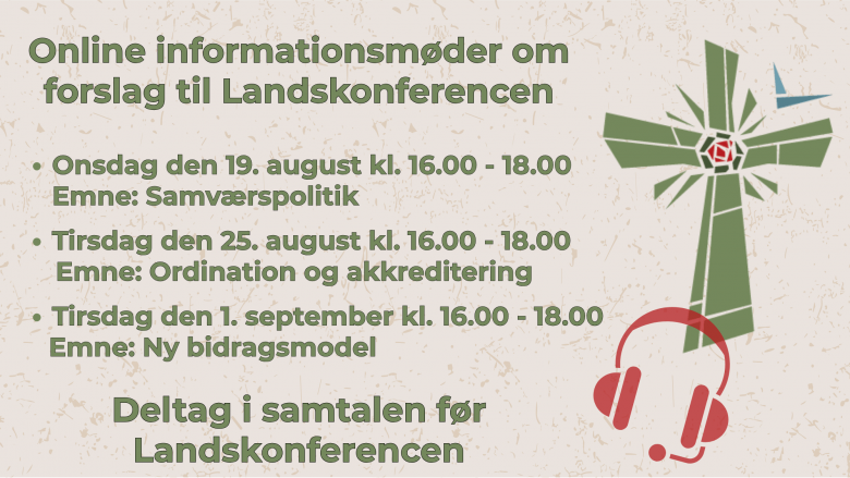 Deltag i online informationsmøder om forslag til Landskonferencen